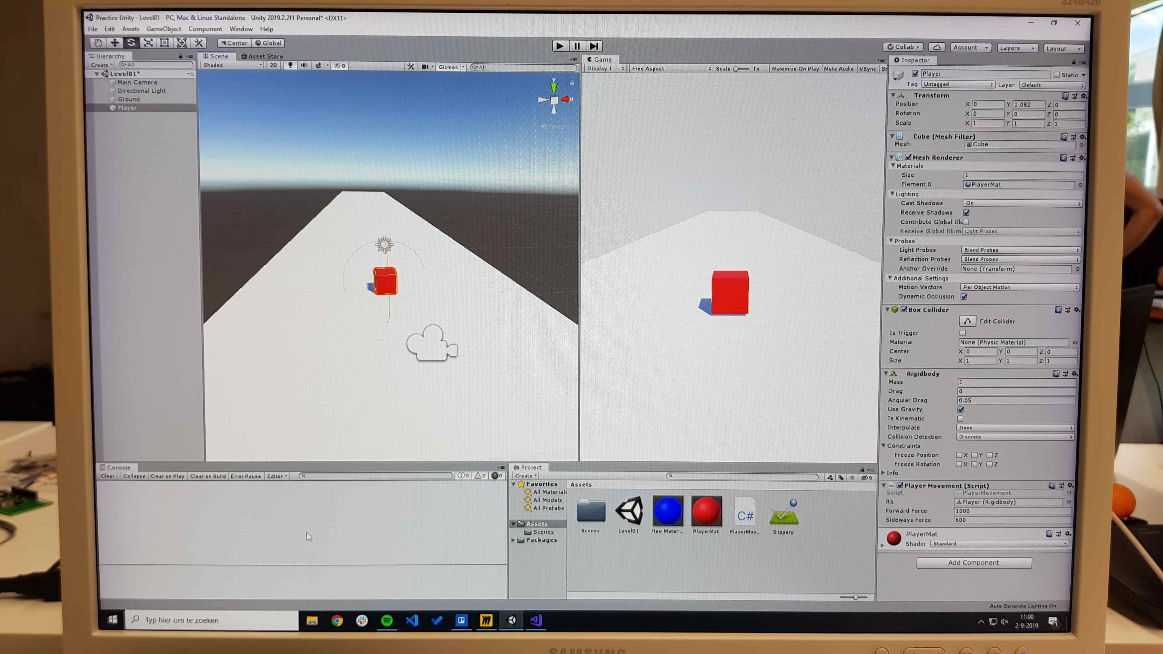 screenshot unity project